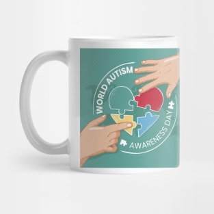 World autism - Awareness day - Puzzle Mug